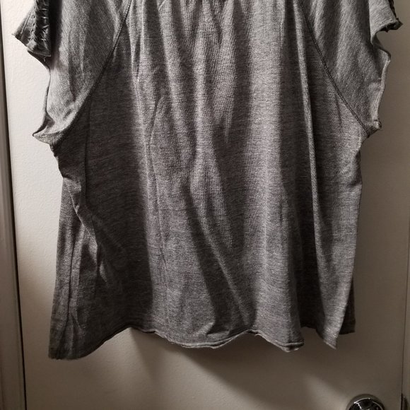 Boho crop top with brading detail short sleeve scoop neck - Picture 4 of 6